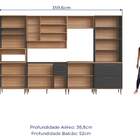 Cozinha Modulada Completa 7 Peças Com Torre De Fornos 359 6cm