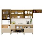 Cozinha Modulada Completa 8 Peças 10 Portas 4 Gavetas Balcão