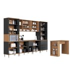 Cozinha Modulada Completa 8 Peças Com Cristaleira 16 Portas 2