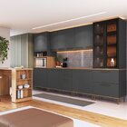 Cozinha Modulada Completa 8 Peças Com Cristaleira 16 Portas 2