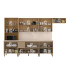 Cozinha Modulada Completa 8 Peças Vidros Reflecta Com Tampo E