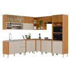 Cozinha Modulada Completa 9 Peças Nature Off White Flint Shop