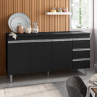 Cozinha Modulada Completa Andréia 04 Peças Com Balcão Gabinet