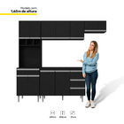 Cozinha Modulada Completa Andréia 04 Peças Com Balcão Gabinet