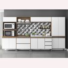 Cozinha Modulada Completa Branca 360 Cm Balcão Pia E Cooktop