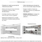 Cozinha Modulada Completa Canto 409cm Com Rodapé E Balcão Par