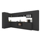 Cozinha Modulada Completa Canto 409cm Com Rodapé E Balcão Par