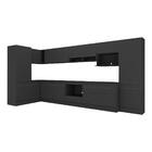 Cozinha Modulada Completa Canto 409cm Com Rodapé E Balcão Par