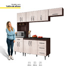 Cozinha Modulada Completa Clara 04 Peças Com Balcão Gabinete