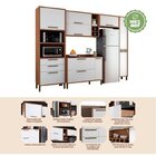 Cozinha Modulada Completa Com 5 Peças 8 Portas 3 Gavetas E Mi