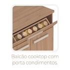 Cozinha Modulada Completa Com Tampo 6 Peças 13 Portas 5 Gavet