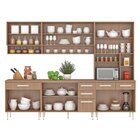 Cozinha Modulada Completa Com Tampo 6 Peças 13 Portas 5 Gavet