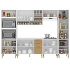 Cozinha Modulada Completa Com Tampo 7 Peças 12 Portas 3 Gavet