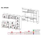 Cozinha Modulada Completa Compacta 287cm Com Balcão Para Cook