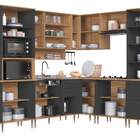 Cozinha Modulada Completa De Canto 10 Peças Linha Isabelle Is