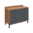 Cozinha Modulada Completa De Canto Com 6 Peças 7 Portas 2 Gav