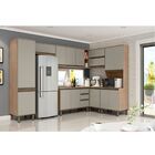 Cozinha Modulada Completa De Canto Com Tampo Vick 8 Peças Hav