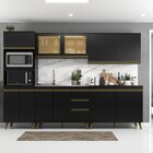 Cozinha Modulada Completa Ema 5 Peças 11 Portas 3 Gavetas Com