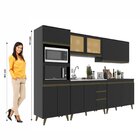 Cozinha Modulada Completa Ema 5 Peças 11 Portas 3 Gavetas Com