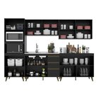 Cozinha Modulada Completa Ema 5 Peças 11 Portas 3 Gavetas Com