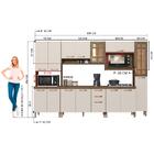 Cozinha Modulada Completa Fidelitá Berlim 6 Peças 305cm 15 Po
