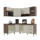 Cozinha Modulada Completa Fidelitá Lisboa 6 Peças 340cm 12 Po