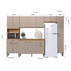 Cozinha Modulada Completa Fidelitá Mariana 5 Peças 275cm 14 P