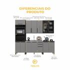 Cozinha Modulada Completa Fidelitá Mônaco 5 Peças 270cm 13 Po