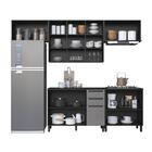 Cozinha Modulada Completa Fidelitá Mônaco 5 Peças 280cm 10 Po