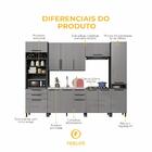 Cozinha Modulada Completa Fidelitá Mônaco 6 Peças 320cm 13 Po