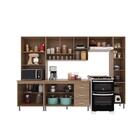 Cozinha Modulada Completa Fidelitá Paris 5 Peças 295cm 12 Por