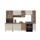 Cozinha Modulada Completa Fidelitá Paris 5 Peças 295cm 12 Por