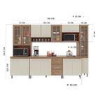 Cozinha Modulada Completa Fidelitá Paris 6 Peças 295cm 15 Por