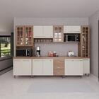 Cozinha Modulada Completa Fidelitá Paris 6 Peças 295cm 15 Por