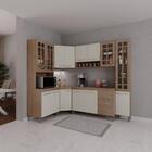 Cozinha Modulada Completa Fidelitá Paris 6 Peças 375cm 14 Por
