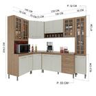 Cozinha Modulada Completa Fidelitá Paris 6 Peças 375cm 14 Por