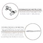 Cozinha Modulada Completa Fidelitá Viena 5 Peças 340cm 12 Por