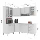 Cozinha Modulada Completa Fidelitá Viena 5 Peças 340cm 12 Por