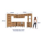 Cozinha Modulada Completa Jade 9 Peças Com Torre Quente Para