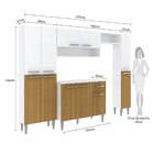 Cozinha Modulada Completa Madri 256 Cm 11 Portas 1 Gaveta Nic