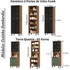 Cozinha Modulada Completa Mdf 6 Peças Lombardia Com Portas De