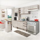 Cozinha Modulada Completa New 270cm Balcão Tampo Bancada Ilha