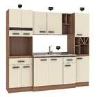 Cozinha Modulada Completa Select 225 Cm Balcão Armário Nicho