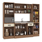 Cozinha Modulada Completa Select 225 Cm Balcão Armário Nicho