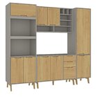 Cozinha Modulada Completa Sem Tampo 4 Peças 9 Portas 3 Gaveta
