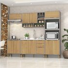 Cozinha Modulada Completa Sem Tampo 5 Peças 10 Portas 3 Gavet