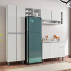 Cozinha Modulada Completa Vanessa 5 Peças 230cm Branco - Desk