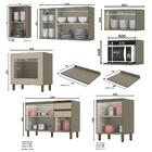 Cozinha Modulada Connect 10 Peças Com Balcão Forno De Embutir