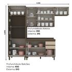 Cozinha Modulada Connect 4 Peças Com Torre Quente 2 Fornos -