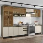 Cozinha Modulada Connect 7 Peças Com Cristaleira - Móveis Henn